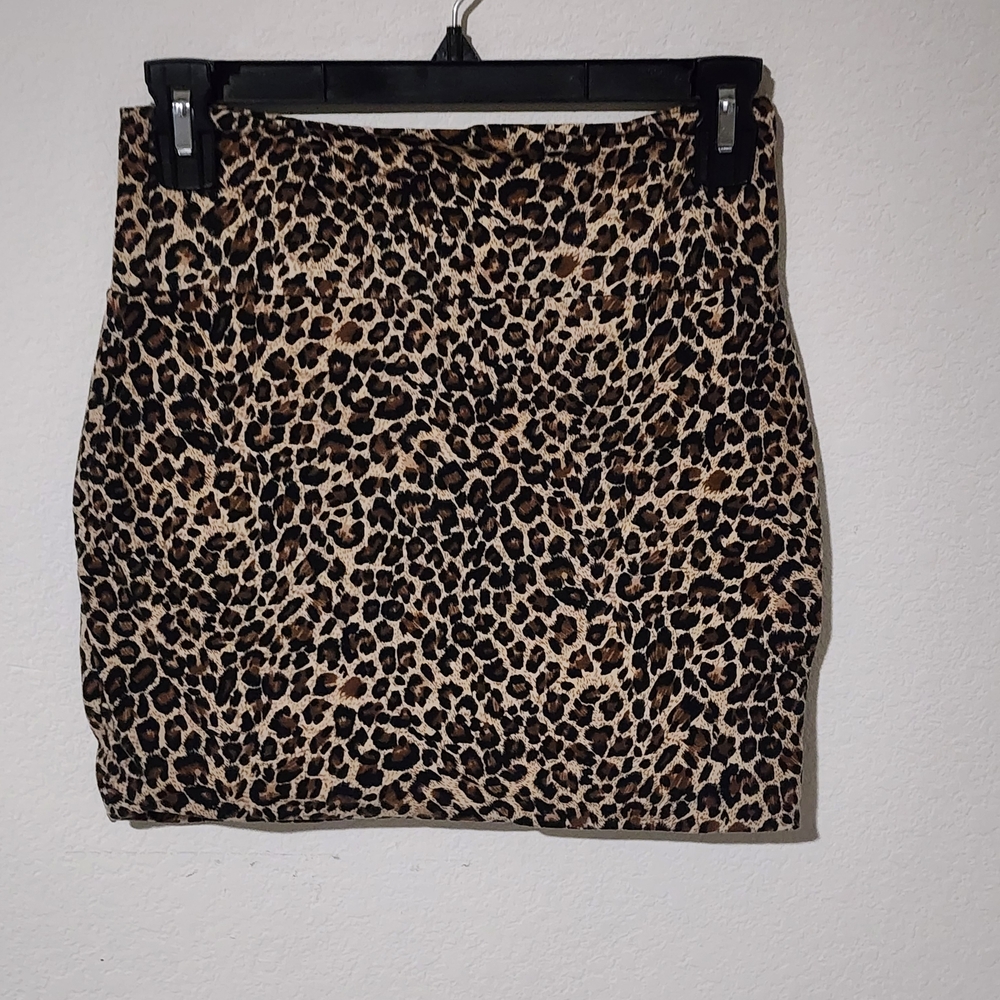 Basic Leopard Print Mini Skirt - Size Juinor's Small